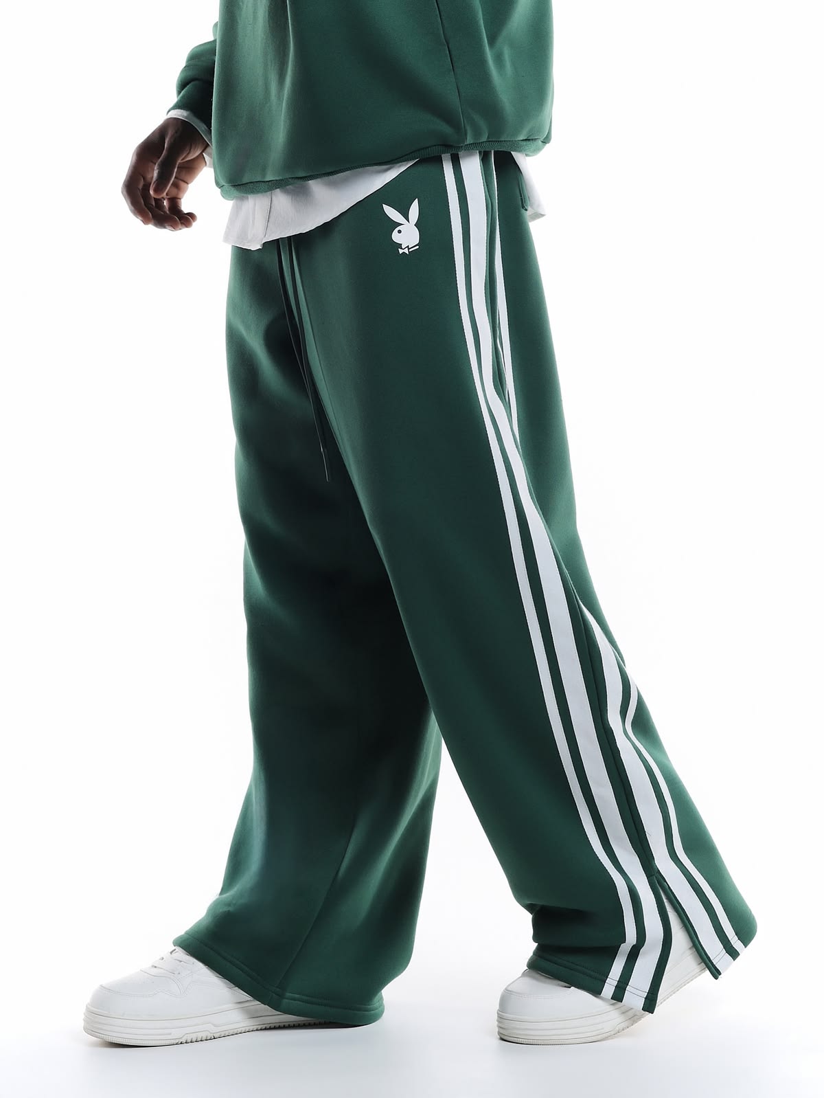 Bottle Green Track Pants